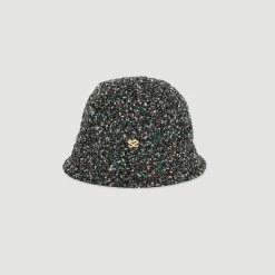 Cheapest ???? Sandro Reversible Tweed Hat Black ???? 5 Cheapest ???? Sandro Reversible Tweed Hat Black ???? -Sandro Shop Sandro SFABO00587 20 V P
