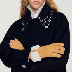 Sandro Shop 17 Best reviews of ???? Sandro Sheepskin Gloves Camel ????