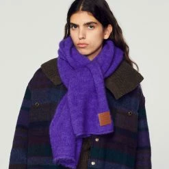 Wholesale ???? Sandro Mohair Scarf Purple ????
