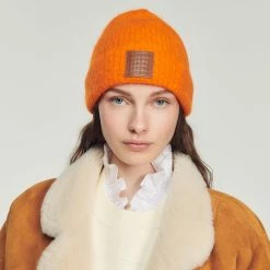 Sandro Shop 3 New ???? Sandro Knit Beanie Orange ????