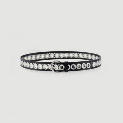 Best deal ⌛ Sandro Belt With Round Buckle And Eyelets Black ????