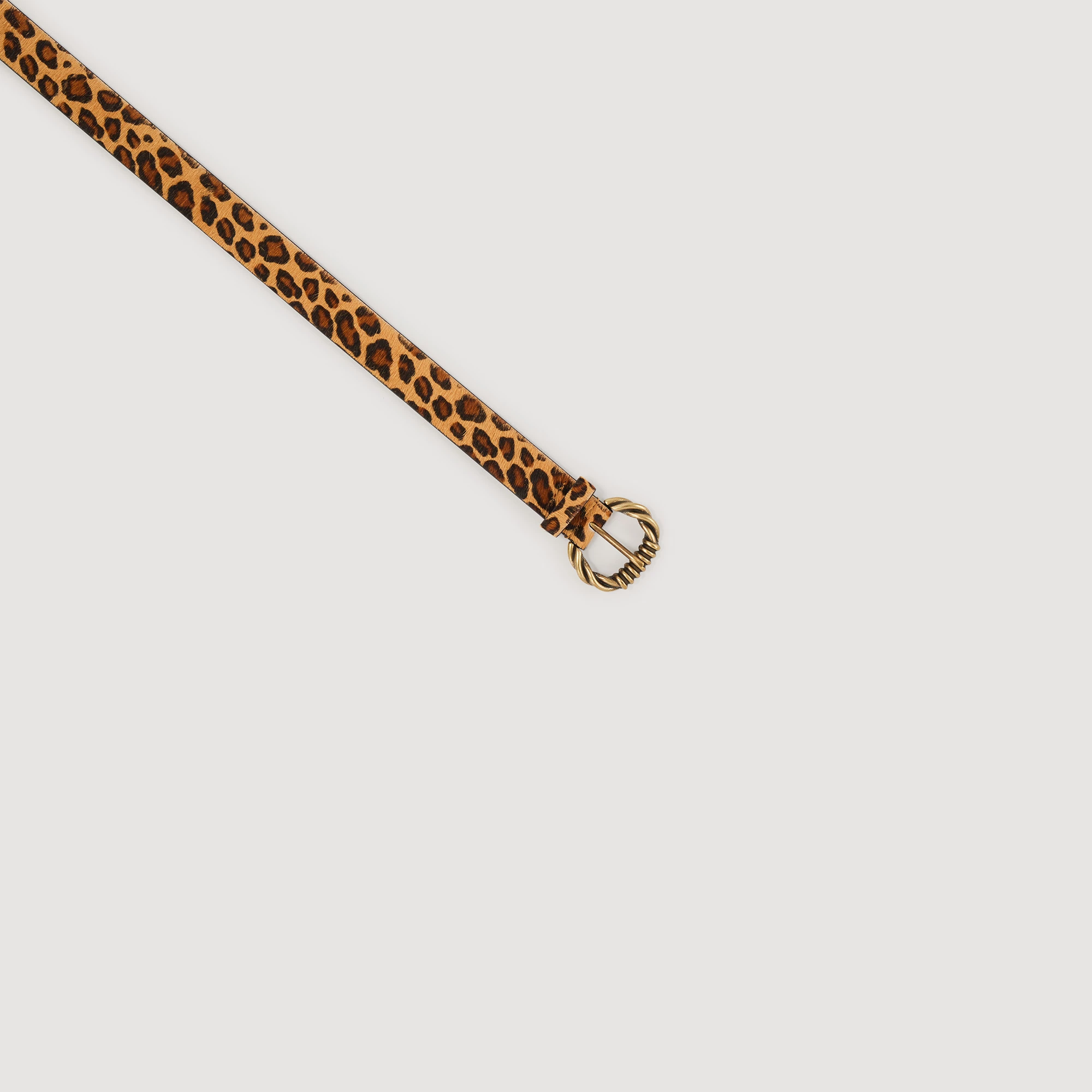 New ???? Sandro Wide Leather Leopard Print Belt Brown ???? 2 New ???? Sandro Wide Leather Leopard Print Belt Brown ???? - Image 2