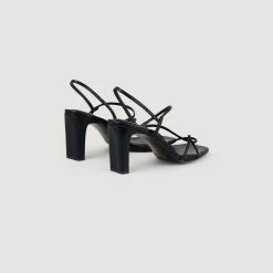 Deals ???? Sandro ???? Sandals With Narrow Straps Black ???? -Sandro Shop Sandro SFACH00437 20 V 3