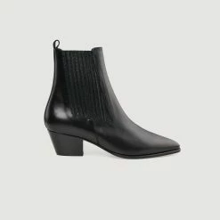 Best Pirce ???? Sandro Leather Cowboy ???? Boots Black ✨