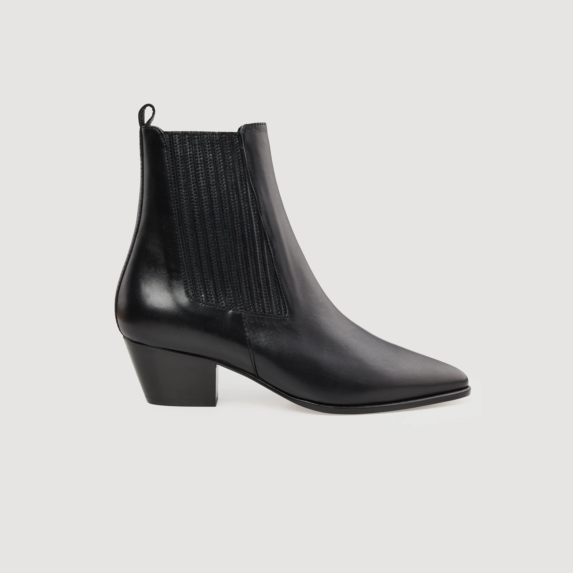 Best Pirce ???? Sandro Leather Cowboy ???? Boots Black ✨ 1 Best Pirce ???? Sandro Leather Cowboy ???? Boots Black ✨