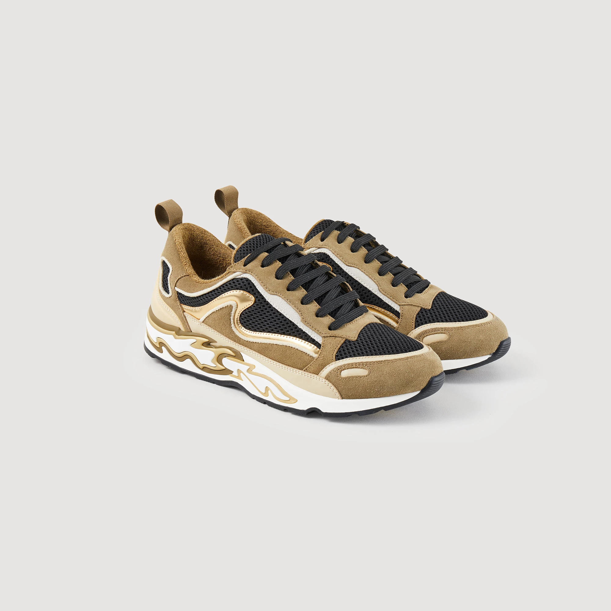 Promo ❤️ Sandro Flame Trainers Olive Green ✨ 2 Promo ❤️ Sandro Flame Trainers Olive Green ✨ - Image 2