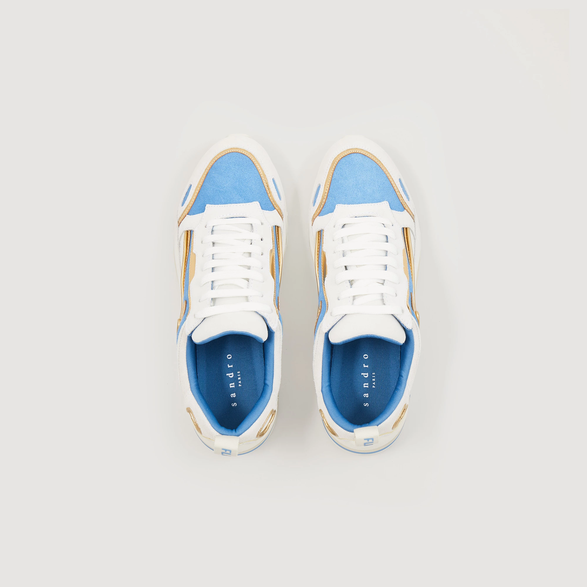 Outlet ???? Sandro Flame Trainers Blue ✨ 3 Outlet ???? Sandro Flame Trainers Blue ✨ - Image 3