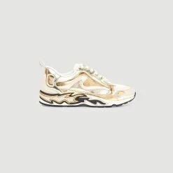 Best Sale ???? Sandro Flame Trainers Champagne ????