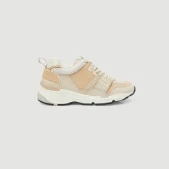Promo ❤️ Sandro Mixed-material Trainers Camel ????