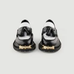 Best deal ⌛ Sandro Thick-soled Leather Loafers Black / White ???? 5 Best deal ⌛ Sandro Thick-soled Leather Loafers Black / White ???? -Sandro Shop Sandro SFACH00856 B198 V 3