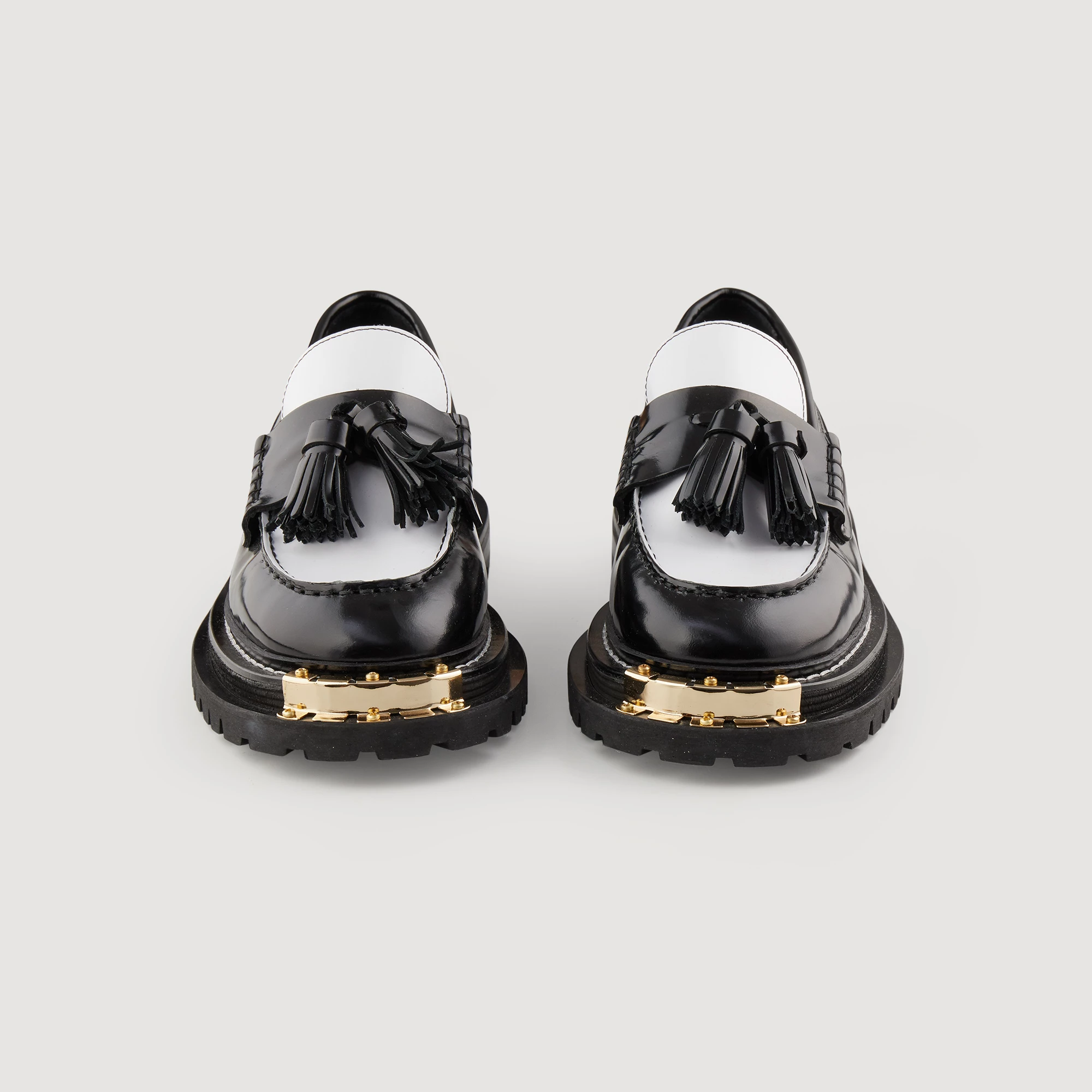 Best deal ⌛ Sandro Thick-soled Leather Loafers Black / White ???? 3 Best deal ⌛ Sandro Thick-soled Leather Loafers Black / White ???? - Image 3