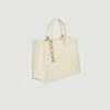New ???? Sandro Leather Kasbah Tote Bag Ecru ????