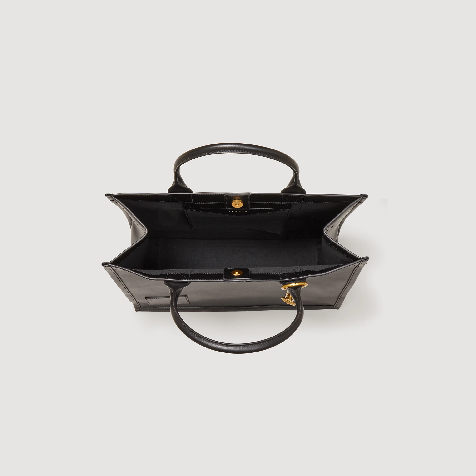 Discount ???? Sandro Leather Kasbah Tote Bag Black ???? 4 Discount ???? Sandro Leather Kasbah Tote Bag Black ???? - Image 4