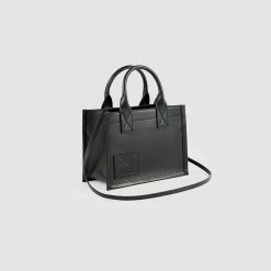 Flash Sale ???? Sandro Small Kasbah Tote In Smooth Leather Black ????