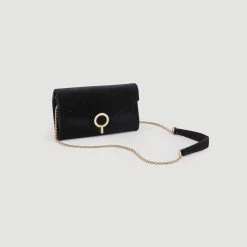 Sandro Shop 19 Wholesale ???? Sandro Velvet Clutch Bag Black ????