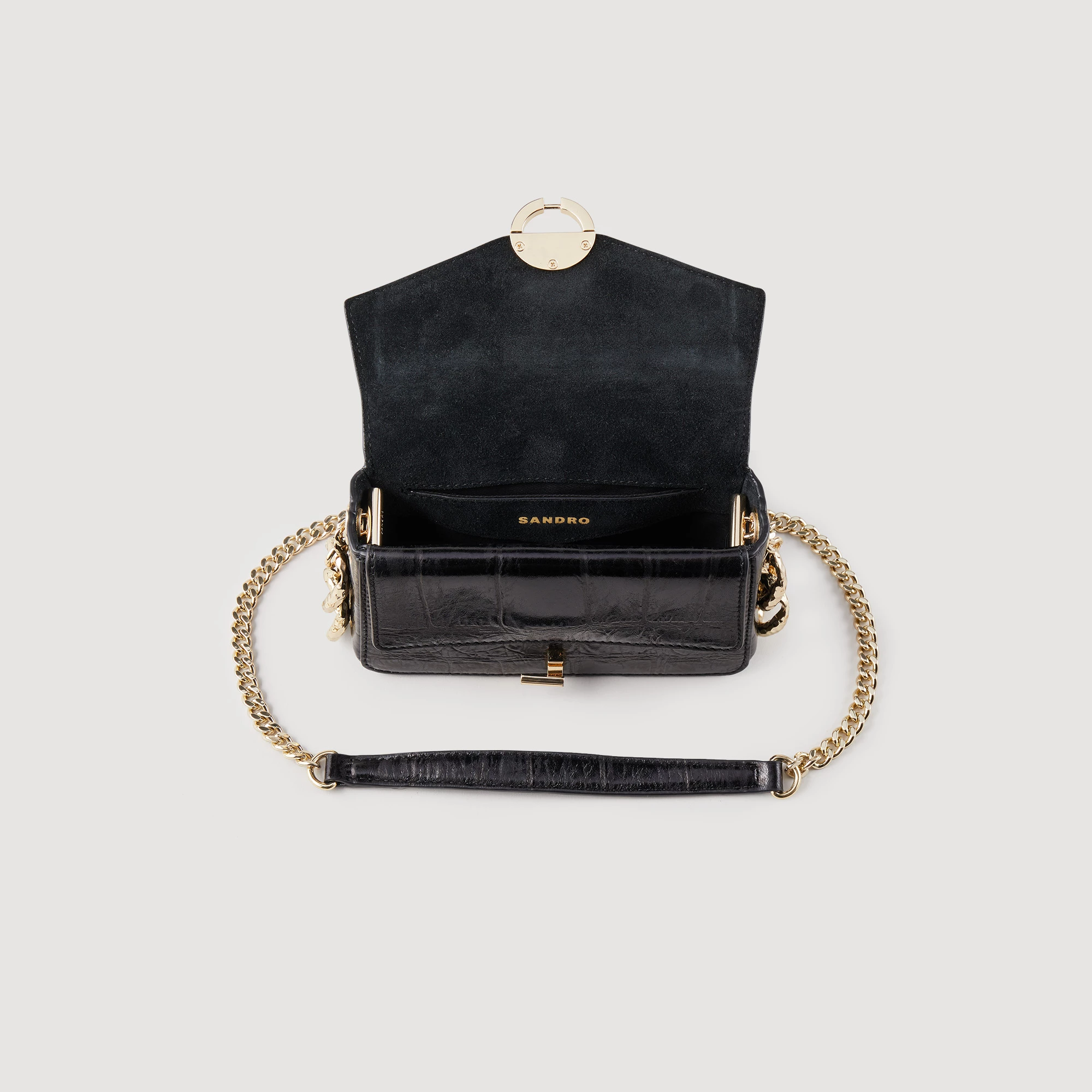 Best Pirce ❤️ Sandro Mini Yza Bag Black ???? 6 Best Pirce ❤️ Sandro Mini Yza Bag Black ???? - Image 6