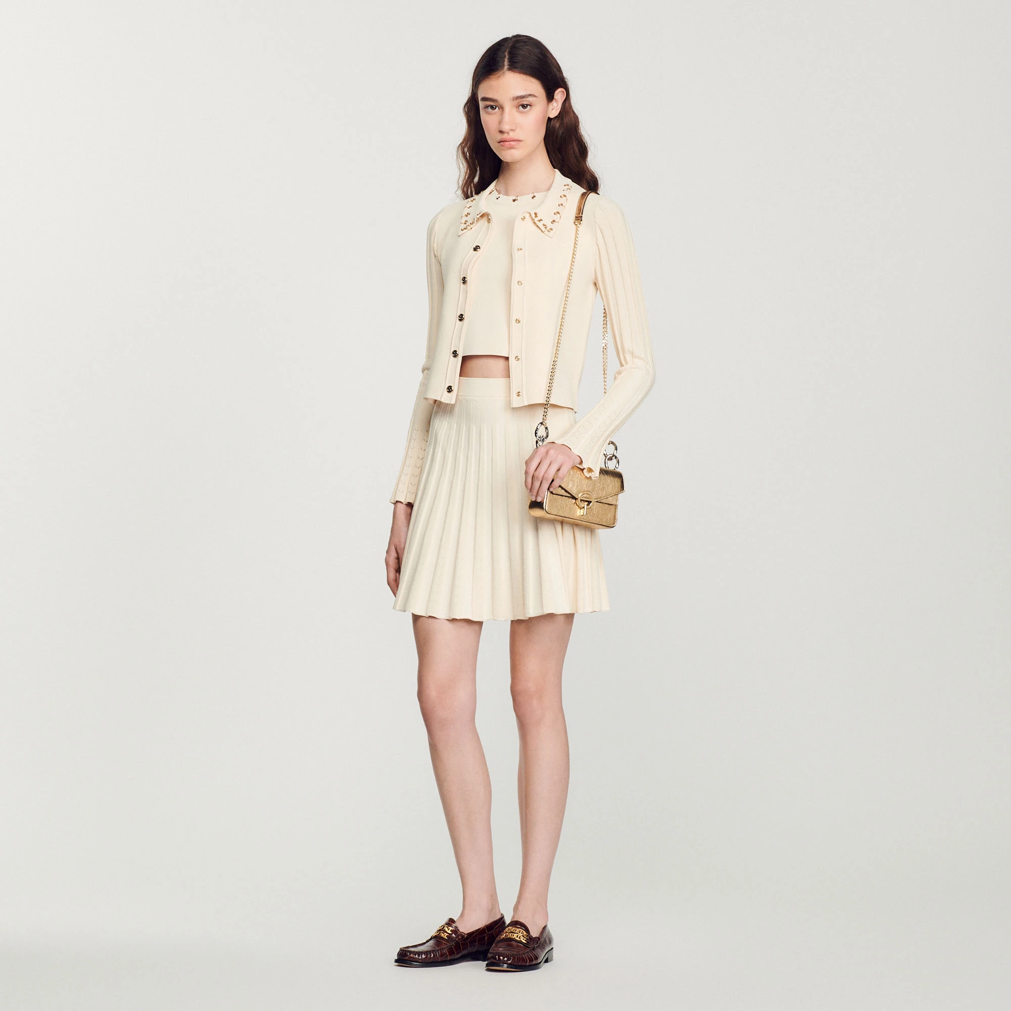 Best deal ✨ Sandro Mini Yza Bag Gold ???? 2 Best deal ✨ Sandro Mini Yza Bag Gold ???? - Image 2