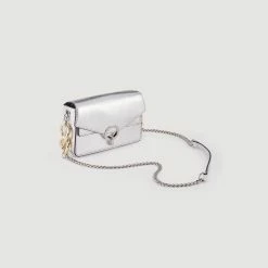 Promo ???? Sandro Mini Yza Bag Silver ????