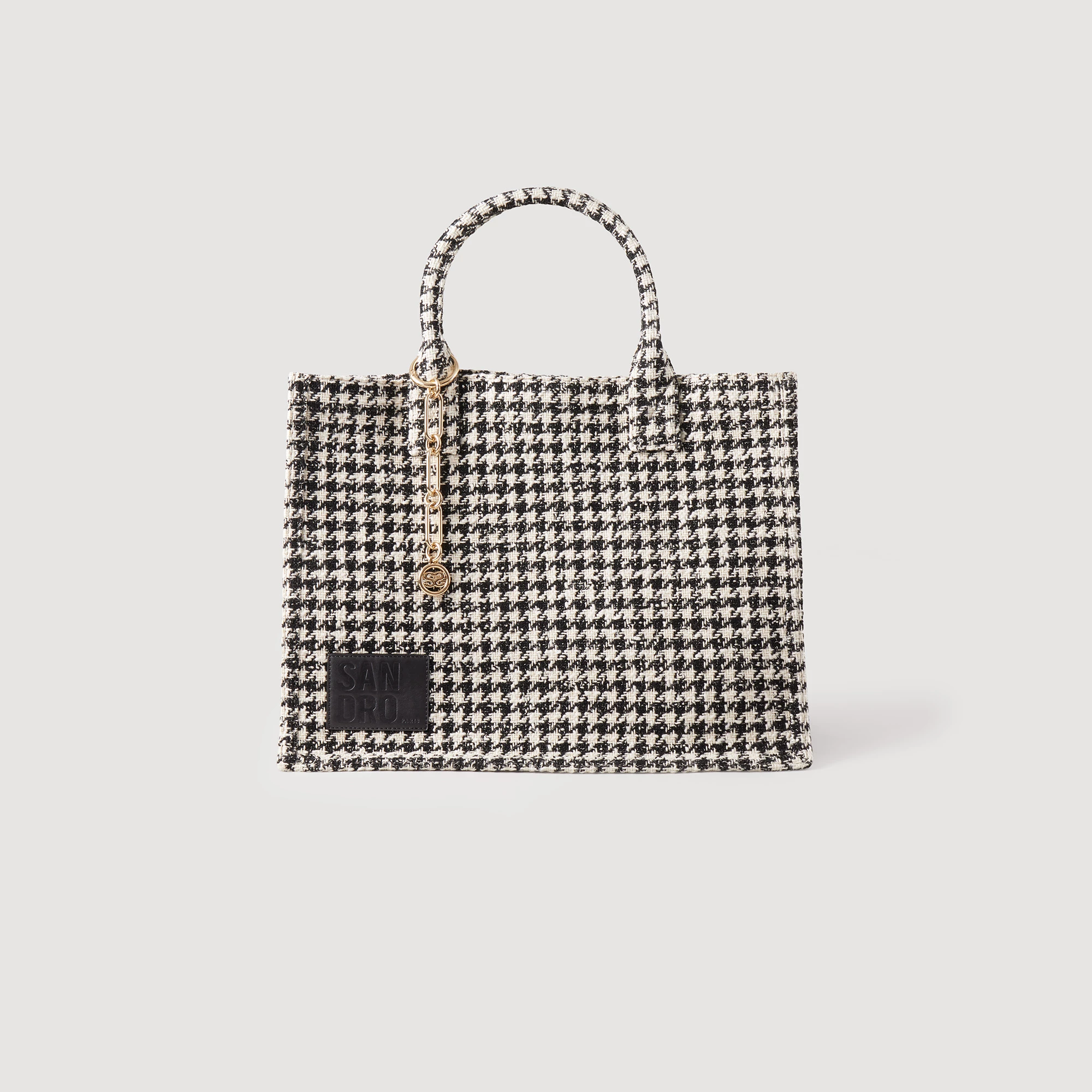 Deals ???? Sandro Tweed Kasbah Tote Bag White And Black ???? 3 Deals ???? Sandro Tweed Kasbah Tote Bag White And Black ???? - Image 3