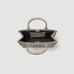 Deals ???? Sandro Tweed Kasbah Tote Bag White And Black ???? 7 Deals ???? Sandro Tweed Kasbah Tote Bag White And Black ???? -Sandro Shop Sandro SFASA00888 107 V 4