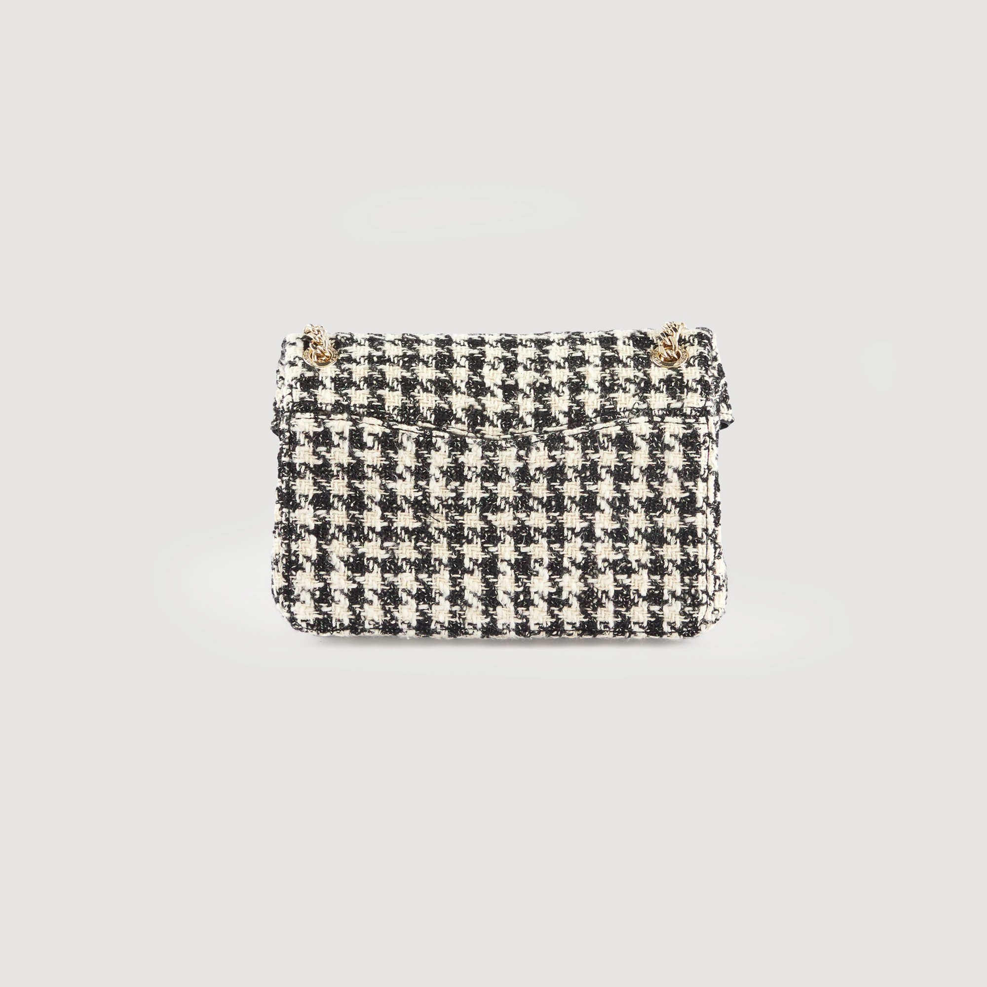 Hot Sale ???? Sandro Yza Tweed Houndstooth Bag White And Black ⭐ 4 Hot Sale ???? Sandro Yza Tweed Houndstooth Bag White And Black ⭐ - Image 4