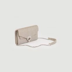 Flash Sale ⭐ Sandro Yza Pocket Clutch Bag Silver ????