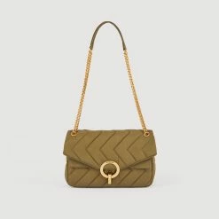 Outlet ???? Sandro Nylon Yza Bag Olive Green ???? 10 Outlet ???? Sandro Nylon Yza Bag Olive Green ???? -Sandro Shop Sandro SFASA00923 84 V 5
