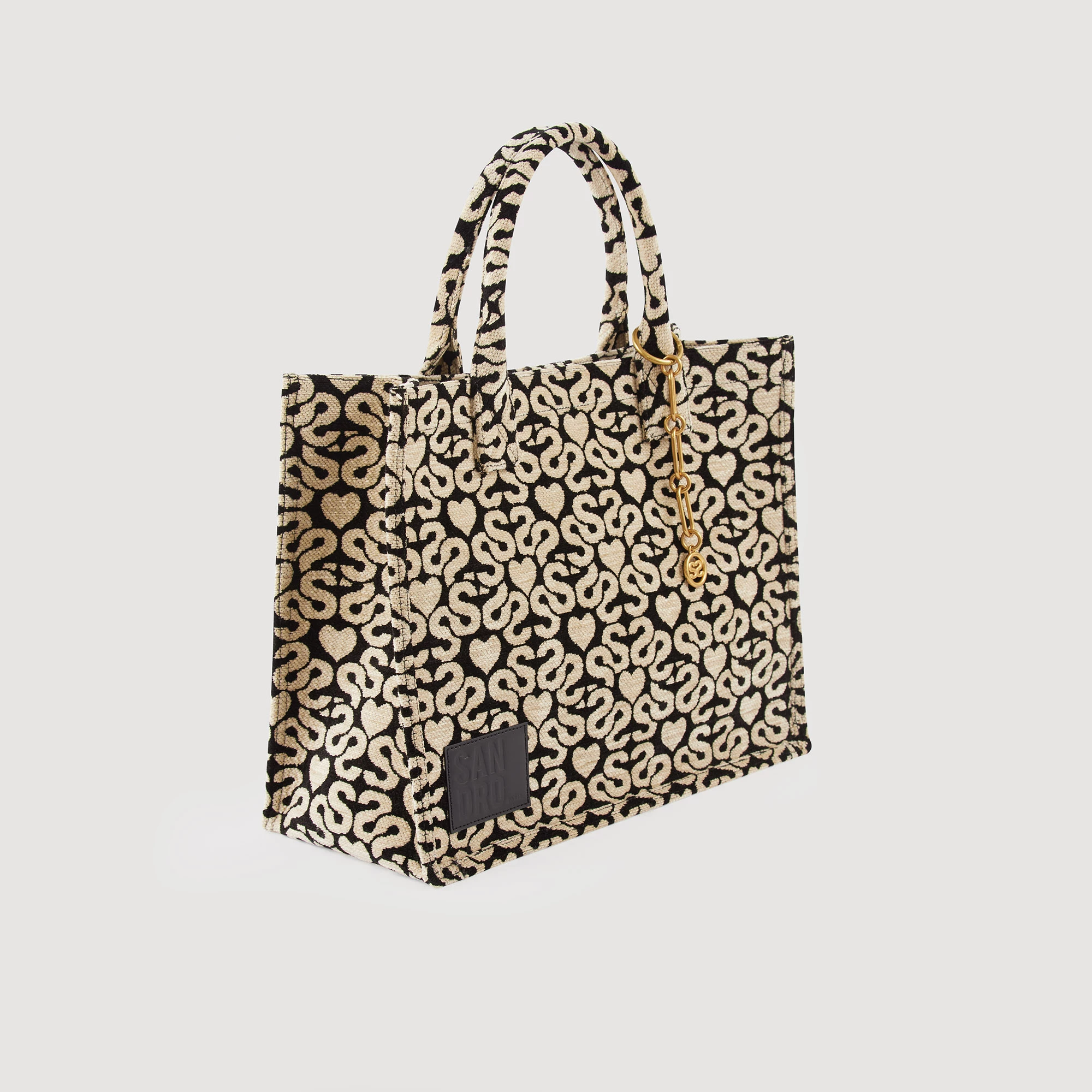 Outlet ???? Sandro Kasbah Jacquard Fabric Tote Bag Beige ???? 1 Outlet ???? Sandro Kasbah Jacquard Fabric Tote Bag Beige ????