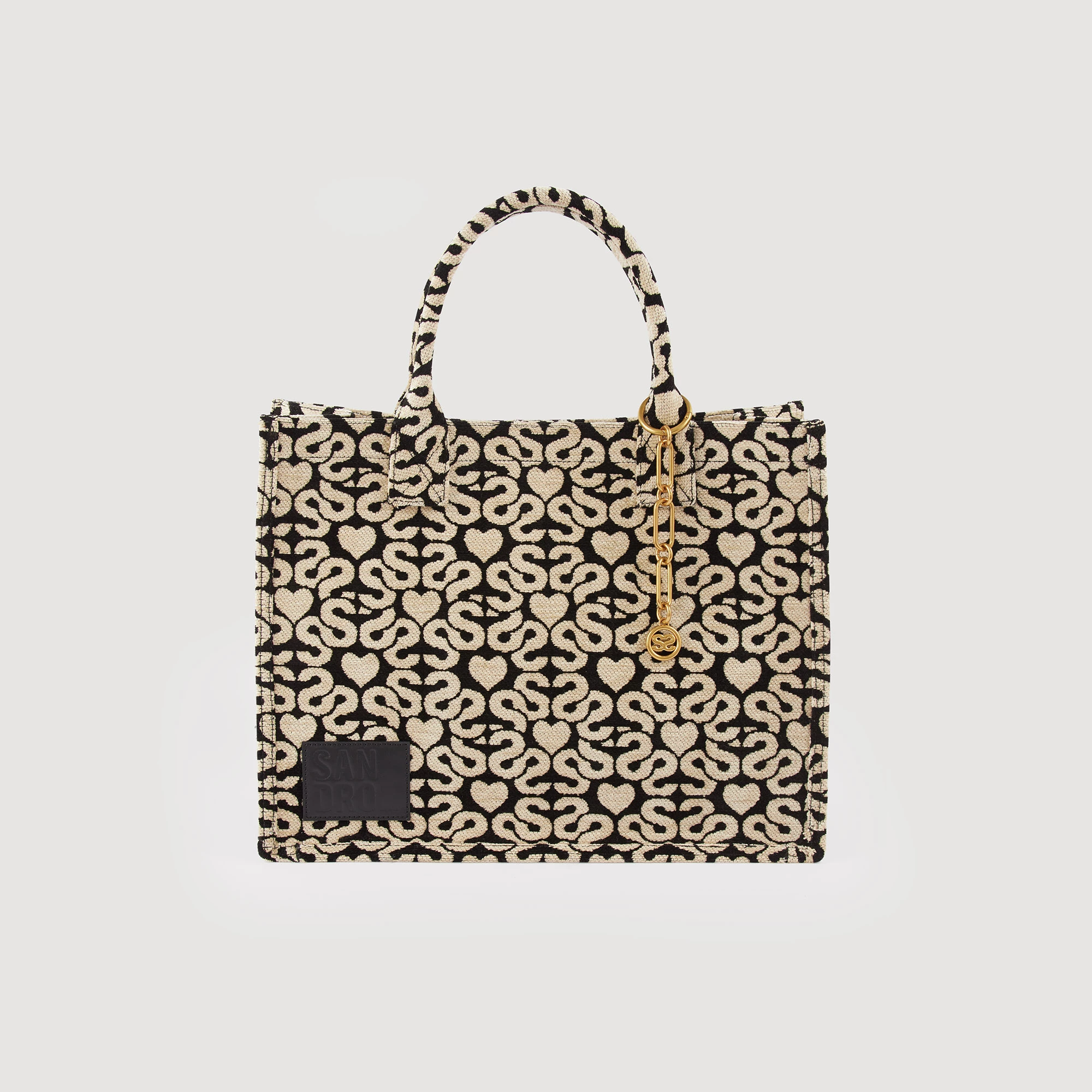 Outlet ???? Sandro Kasbah Jacquard Fabric Tote Bag Beige ???? 3 Outlet ???? Sandro Kasbah Jacquard Fabric Tote Bag Beige ???? - Image 3
