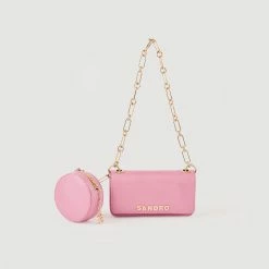 Buy ❤️ Sandro Totemo Bag With Chain Strap Pink ???? -Sandro Shop Sandro SFASA00960 60 V 3