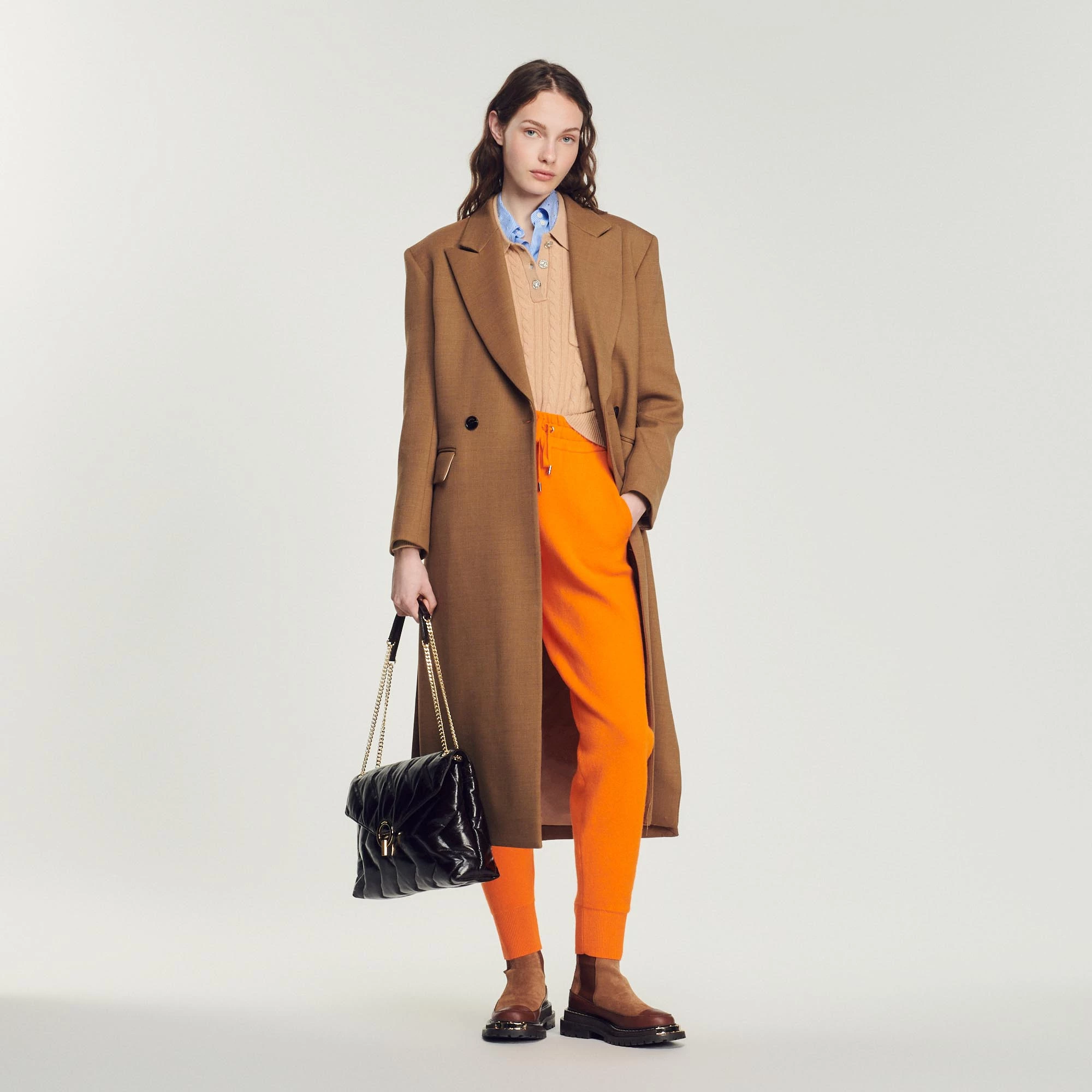 New ✨ Sandro Leather Yza Bag Chocolate ???? 2 New ✨ Sandro Leather Yza Bag Chocolate ???? - Image 2