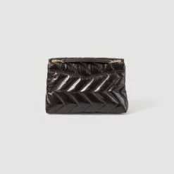 New ✨ Sandro Leather Yza Bag Chocolate ???? 9 New ✨ Sandro Leather Yza Bag Chocolate ???? -Sandro Shop Sandro SFASA00975 70 V 4