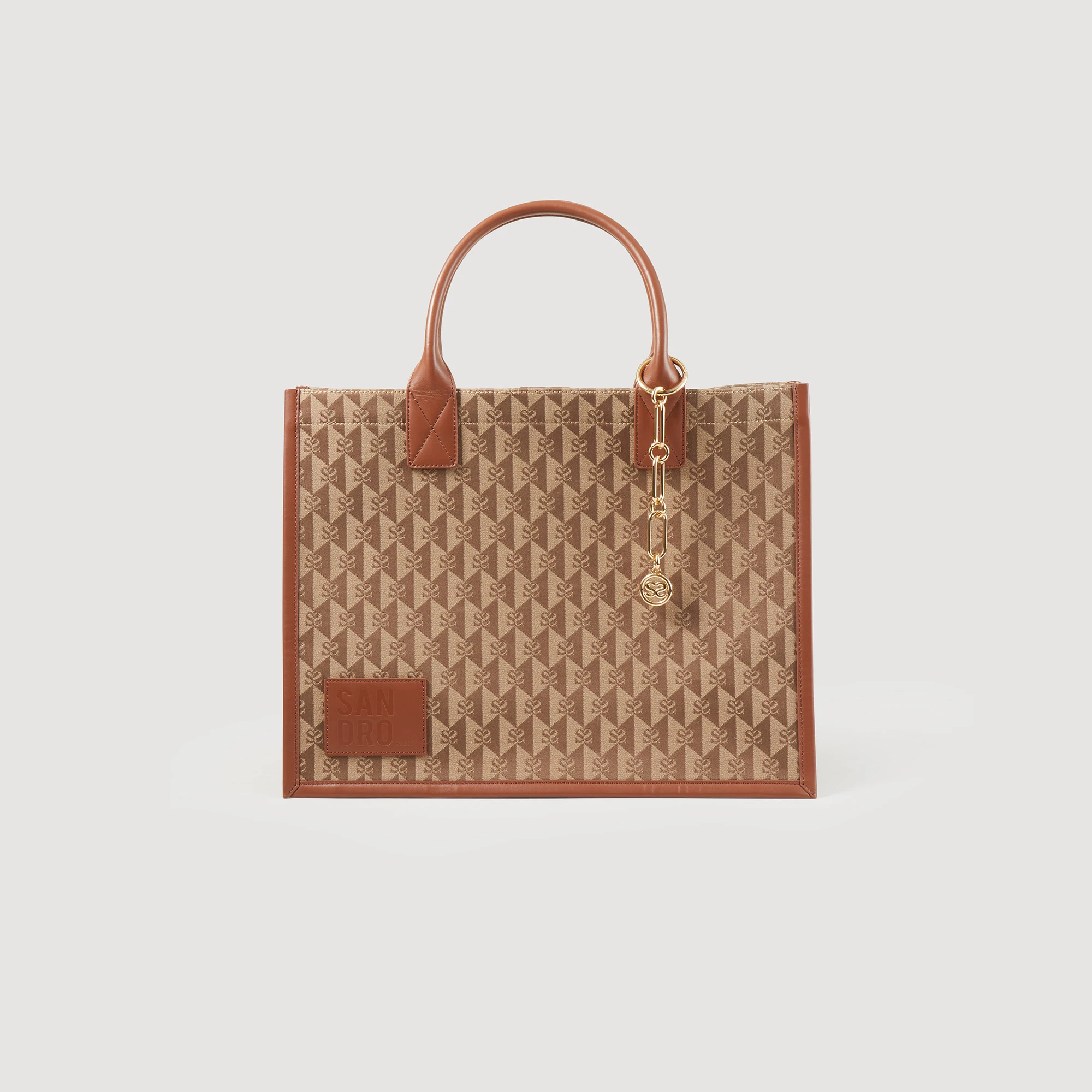 Promo ???? Sandro Kasbah Logo Jacquard Bag Brown ???? 2 Promo ???? Sandro Kasbah Logo Jacquard Bag Brown ???? - Image 2