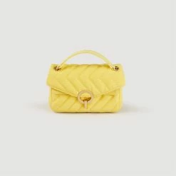 Brand new ???? Sandro Toile Canvas Yza Bag Yellow ???? -Sandro Shop Sandro SFASA01089 50 V 3
