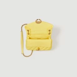 Brand new ???? Sandro Toile Canvas Yza Bag Yellow ???? -Sandro Shop Sandro SFASA01089 50 V 6