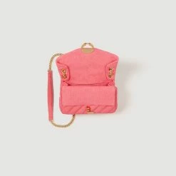 Cheapest ???? Sandro Toile Canvas Yza Bag Fushia ???? -Sandro Shop Sandro SFASA01089 F002 V 5