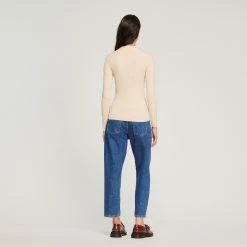 Cheapest ???? Sandro Knitted Cardigan Ecru ???? -Sandro Shop Sandro SFPCA00118 11 V 5