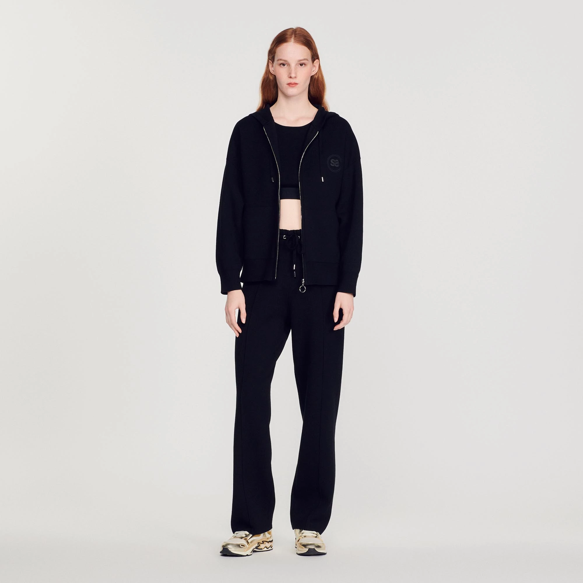 Hot Sale ⭐ Sandro Oversized Zip Sweatshirt Black ???? 2 Hot Sale ⭐ Sandro Oversized Zip Sweatshirt Black ???? - Image 2