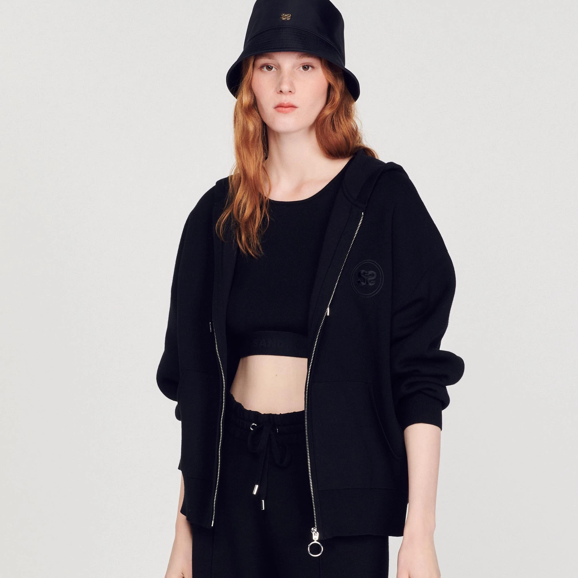 Hot Sale ⭐ Sandro Oversized Zip Sweatshirt Black ???? 4 Hot Sale ⭐ Sandro Oversized Zip Sweatshirt Black ???? - Image 4