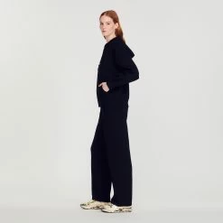 Hot Sale ⭐ Sandro Oversized Zip Sweatshirt Black ???? 12 Hot Sale ⭐ Sandro Oversized Zip Sweatshirt Black ???? -Sandro Shop Sandro SFPCA00614 20 V 6