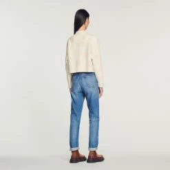 Deals ❤️ Sandro Embroidered Knit ???? Coatigan Ecru ❤️ 11 Deals ❤️ Sandro Embroidered Knit ???? Coatigan Ecru ❤️ -Sandro Shop Sandro SFPCA00621 11 V 5