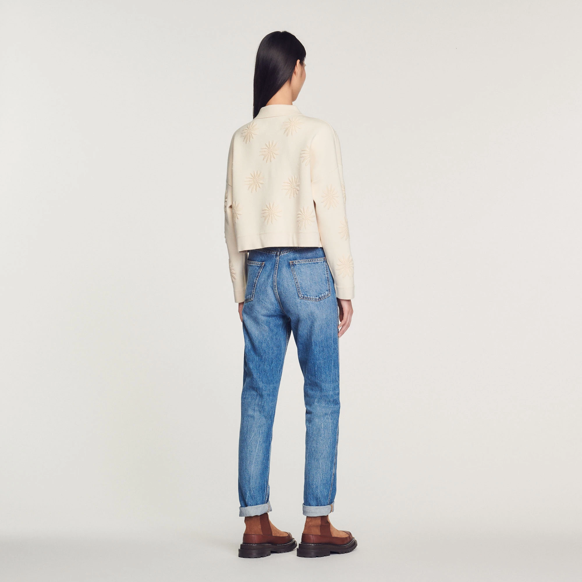 Deals ❤️ Sandro Embroidered Knit ???? Coatigan Ecru ❤️ 5 Deals ❤️ Sandro Embroidered Knit ???? Coatigan Ecru ❤️ - Image 5