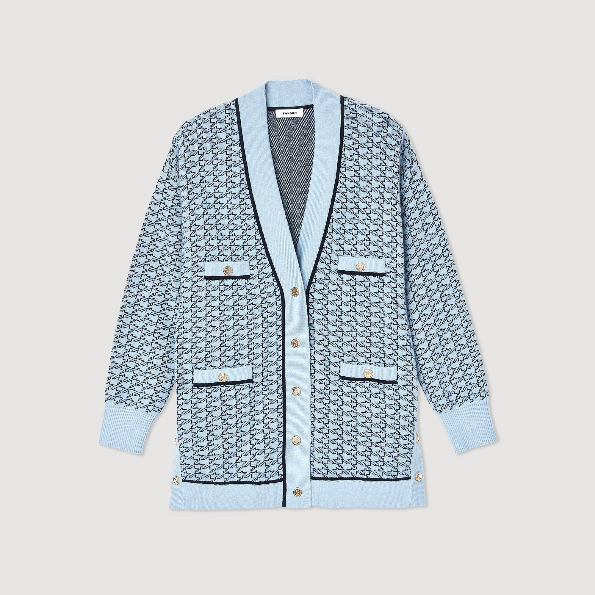 Brand new ???? Sandro Oversized Printed ???? Coatigan Sky Blue ???? 7 Brand new ???? Sandro Oversized Printed ???? Coatigan Sky Blue ???? - Image 7