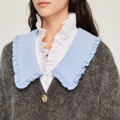 Best Pirce ???? Sandro Wide Neck Knit Cardigan Dark Grey ???? 9 Best Pirce ???? Sandro Wide Neck Knit Cardigan Dark Grey ???? -Sandro Shop Sandro SFPCA00684 240 V 3