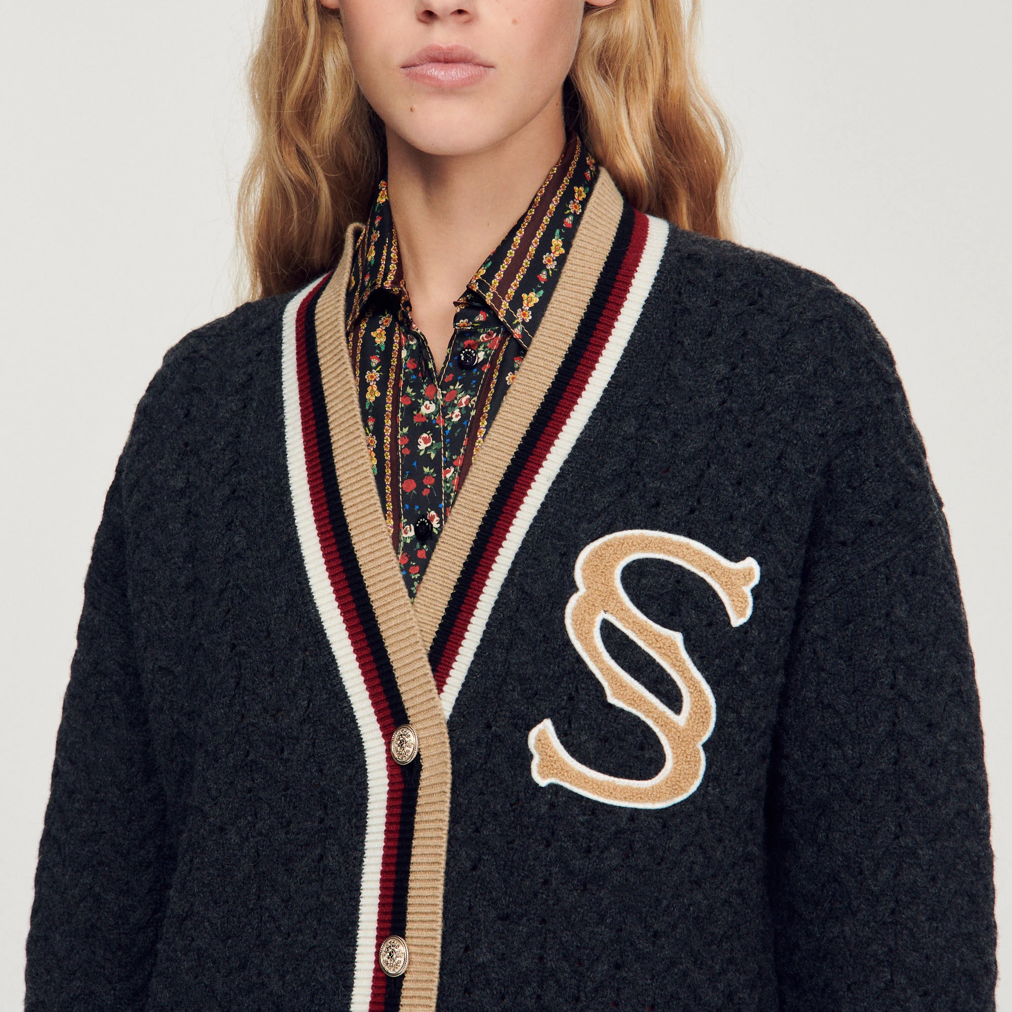 Best deal ⭐ Sandro ???? Coatigan With Double S Patch Dark Grey ???? 3 Best deal ⭐ Sandro ???? Coatigan With Double S Patch Dark Grey ???? - Image 3