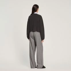 Top 10 ✨ Sandro Knit Cardigan With Embroidered Pocket Charcoal Grey ???? 12 Top 10 ✨ Sandro Knit Cardigan With Embroidered Pocket Charcoal Grey ???? -Sandro Shop Sandro SFPCA00699 23 V 6