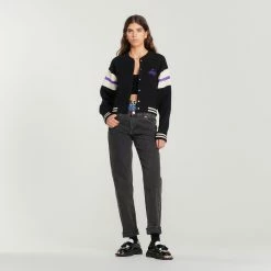 Flash Sale ???? Sandro Knit Teddy-style Cardigan Black ⌛ 10 Flash Sale ???? Sandro Knit Teddy-style Cardigan Black ⌛ -Sandro Shop Sandro SFPCA00701 20 V 4