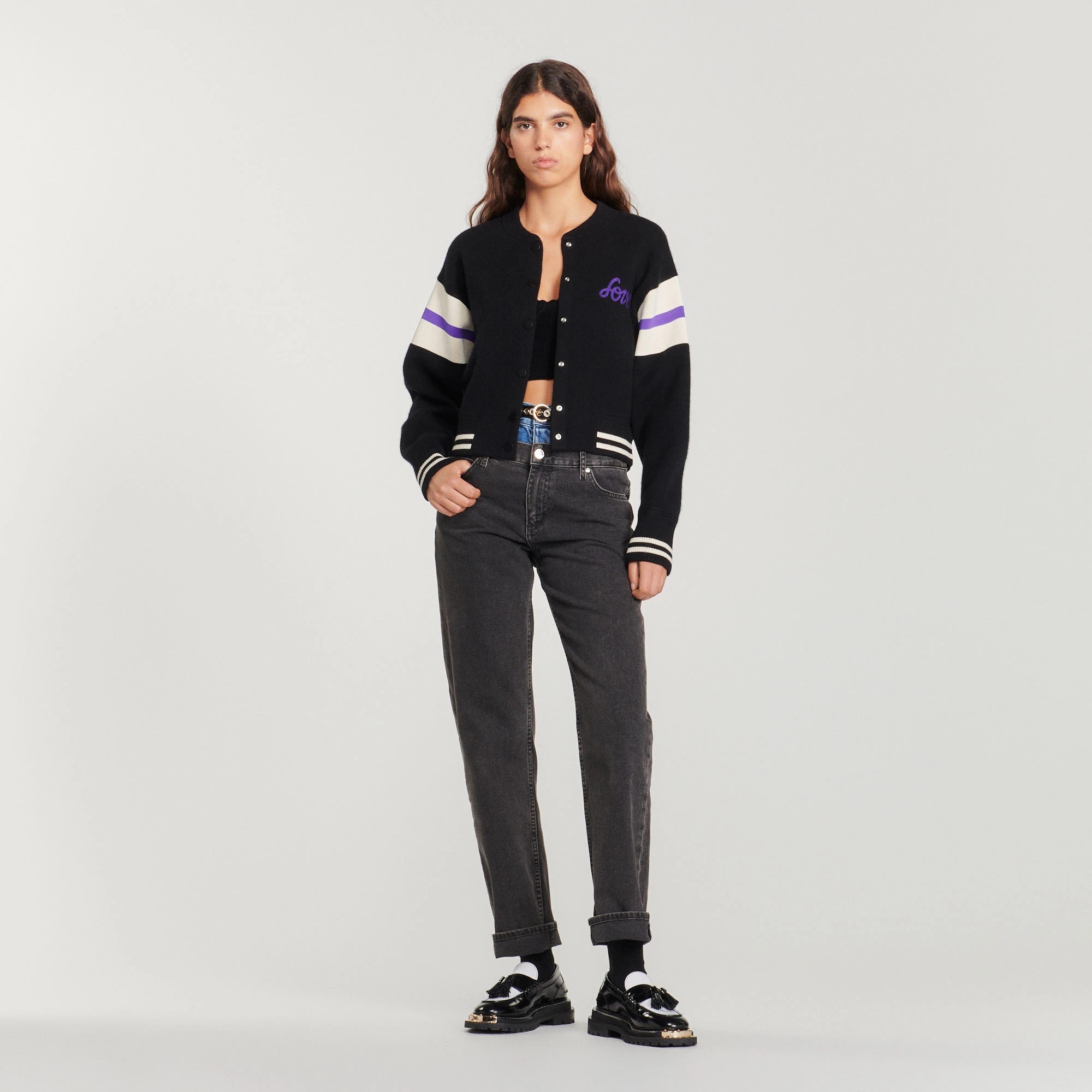 Flash Sale ???? Sandro Knit Teddy-style Cardigan Black ⌛ 4 Flash Sale ???? Sandro Knit Teddy-style Cardigan Black ⌛ - Image 4