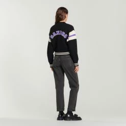 Flash Sale ???? Sandro Knit Teddy-style Cardigan Black ⌛ 11 Flash Sale ???? Sandro Knit Teddy-style Cardigan Black ⌛ -Sandro Shop Sandro SFPCA00701 20 V 5