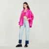 Top 10 ???? Sandro Oversized Satiny ???? Shirt Fushia ????